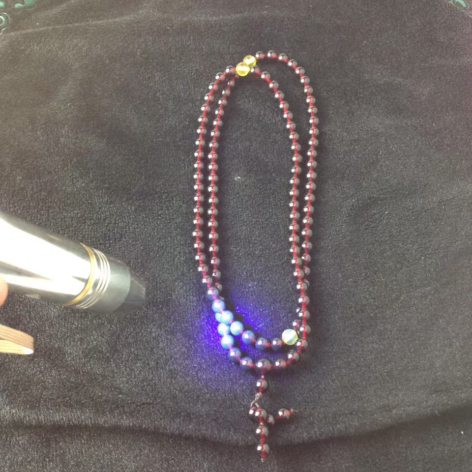 二代琥珀血珀8mm圆珠108佛珠手串过灯反荧光浮盐水特价批发