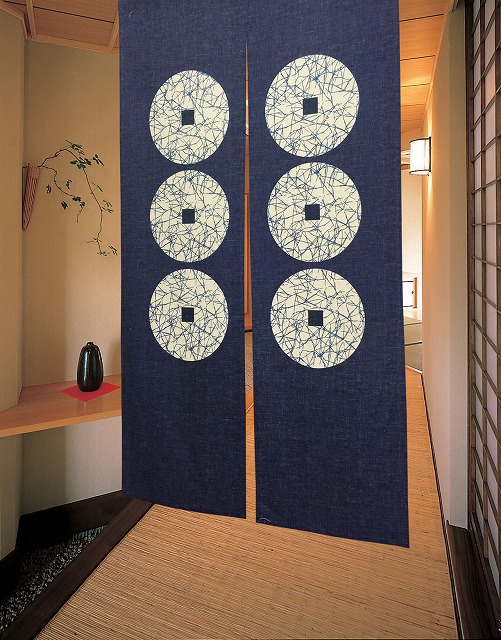 厂家直销优质出口挂帘日式门帘一片式六文钱150批发零售