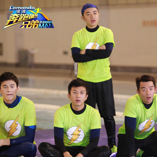 广州市凌众服装有限公司 供应信息 男式t恤 奔跑吧兄弟同款t恤长袖