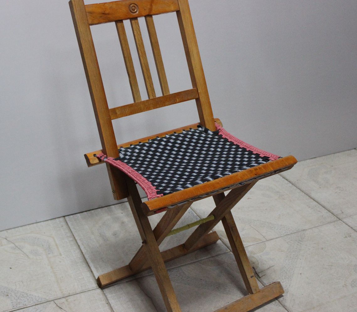 木质折叠靠背马扎子凳子实木 椅子撑凳便携户外家用50cm