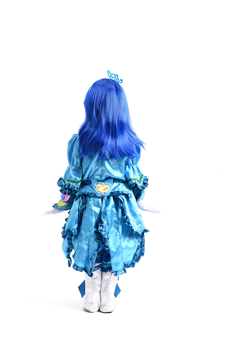 万圣节巴拉拉小魔仙服装美琪蓝色连衣裙儿童舞台表演万圣节服装