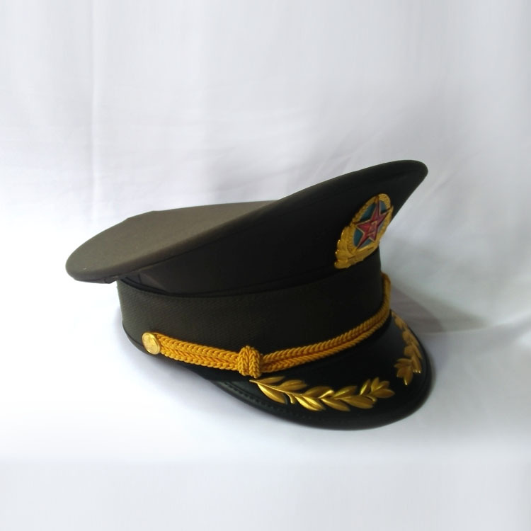 量身定制 军鼓乐队指挥帽子鼓号服帽子演出帽高顶羽毛帽仪仗帽