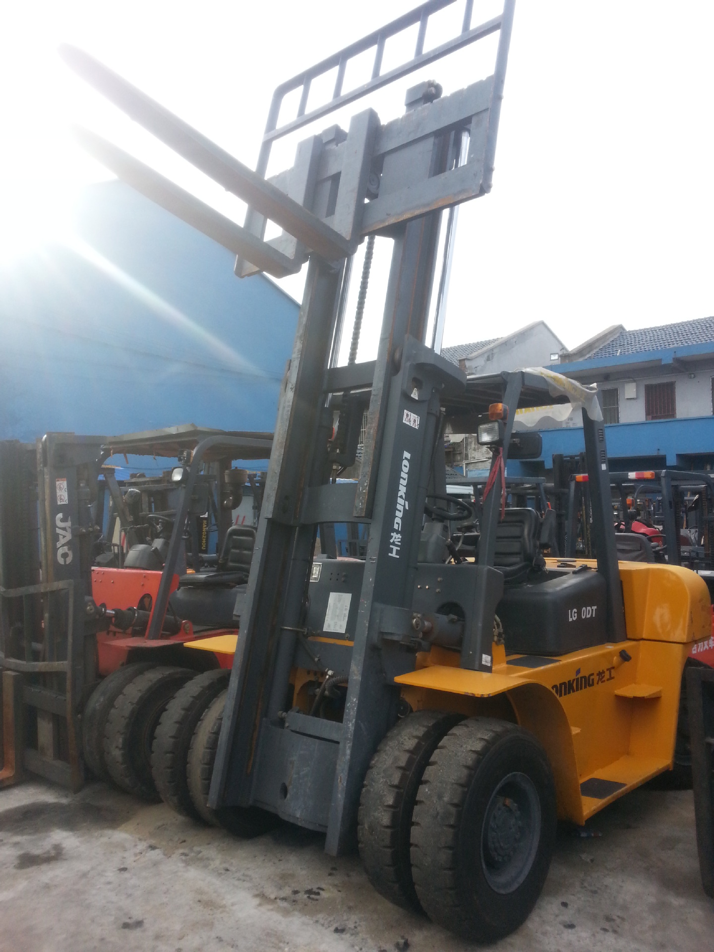 惊爆价转让原版油漆7吨合力叉车二手柴油堆高机 华东地区包送