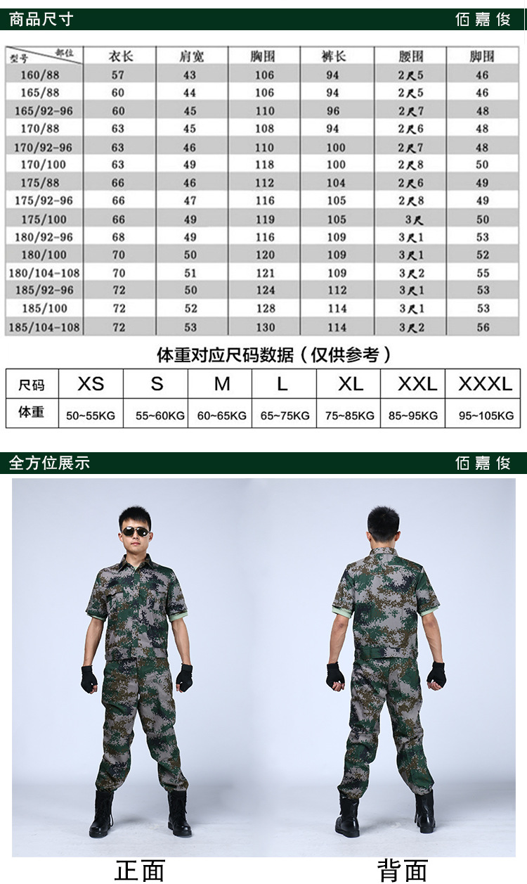 迷彩服夏季军军训迷彩服军迷彩服批发军07式陆军林地迷彩服套装
