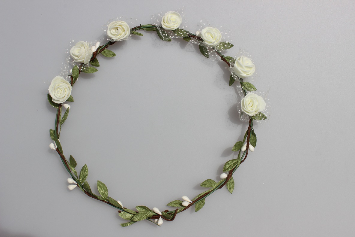 ebay供货新品 新娘花环手环伴娘手腕花 海边度假写真道具
