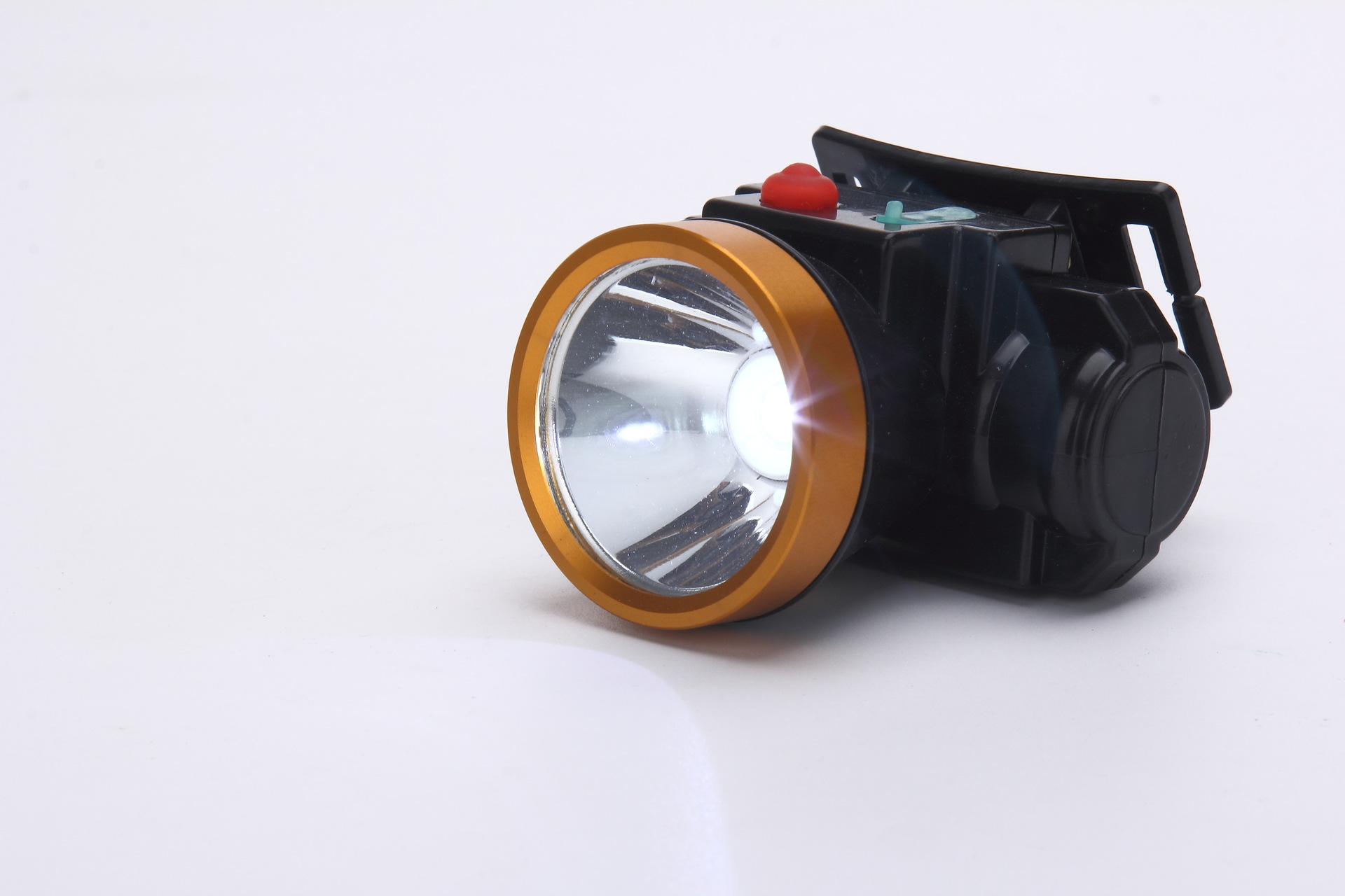 库存头灯 户外强光灯led头戴式头灯 钓鱼头灯 超轻塑料野营灯