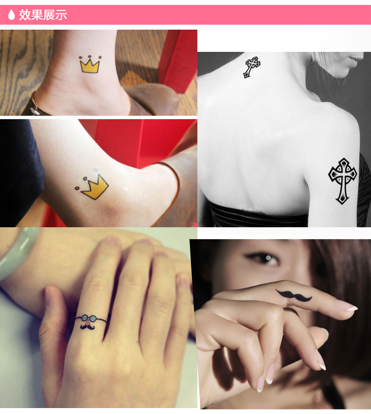 【厂家生产】各种卡通纹身贴纸 时尚水转印纹身贴 来图可定制