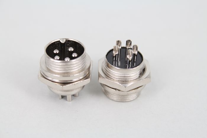 航空插头5芯连接器gx16 2/3芯4