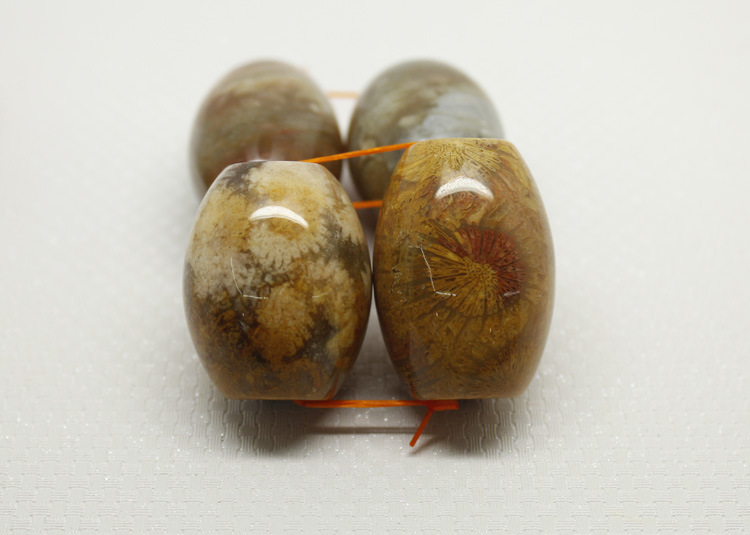 盛达润批发纯天然珊瑚玉石/菊花石散珠桶珠菩提配饰diy金刚念珠