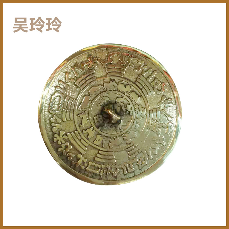 Long term supply of classical 12 zodiac mirrors exquisite quality yellow bronze mirror