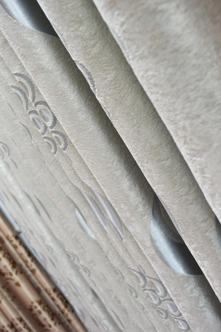 厂家直销批发 单面光压花工程布 压花窗帘布料 53