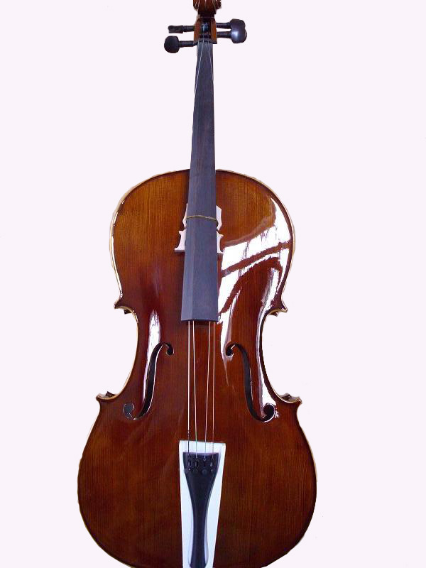 实木亮光大提琴  乌木配件 大提琴批发