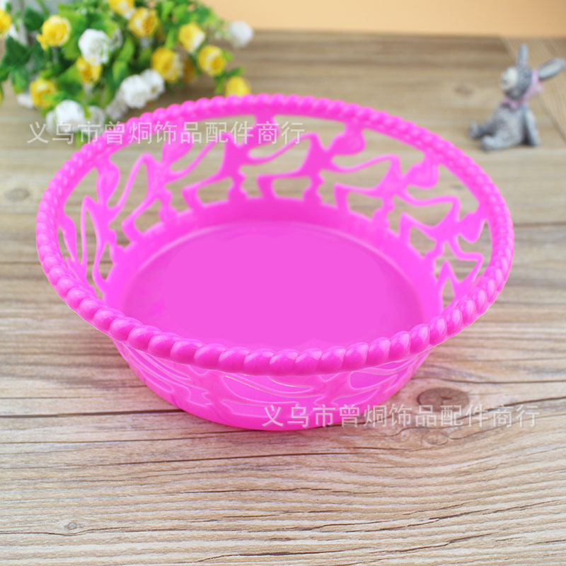 A- 13 Plastic Fruit Basket Fruit Plate Storage Basket Fruit Plate One Yuan Department Store Wholesale