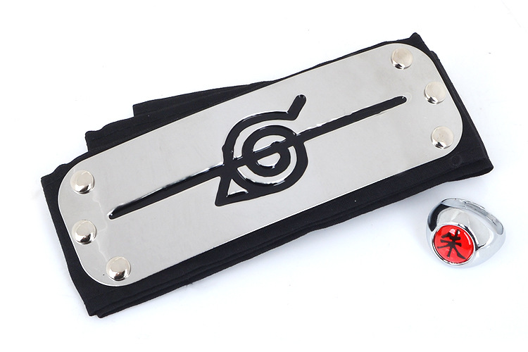 晓组织戒指_火影晓组织鼬戒指佩恩大蛇丸迪达拉动漫周边 护额戒指套装