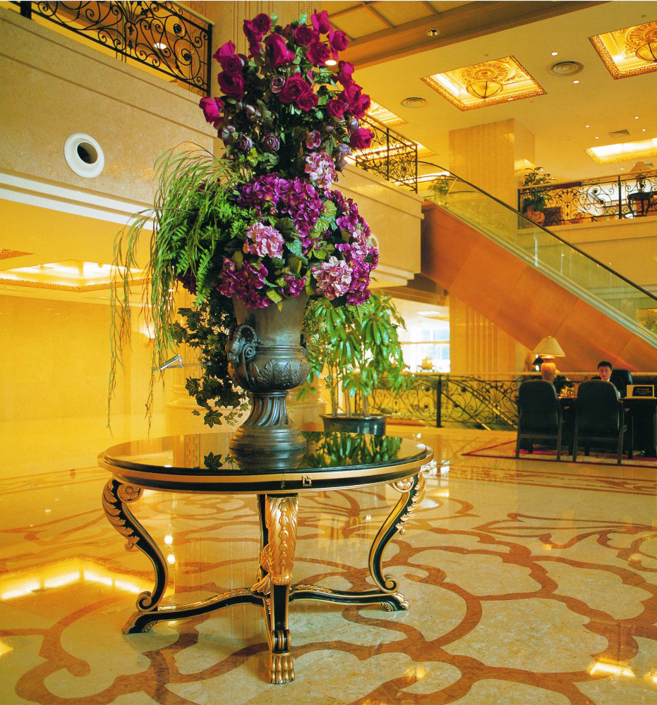 厂家定制酒店装饰高档花台 酒店宾馆会所装