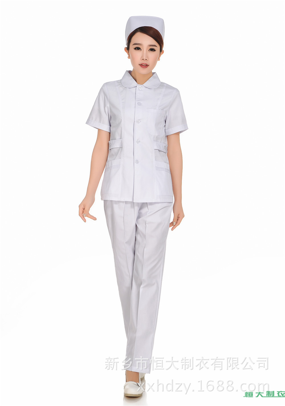 产品信息 名称 护士服短袖套装 品牌 恒大制衣 货号 护士-70 颜色