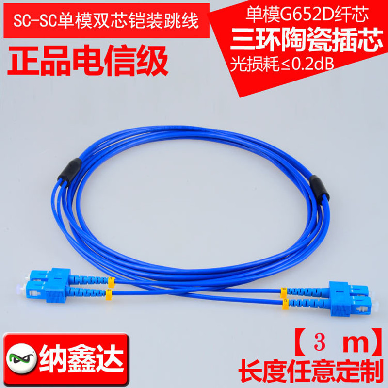 SC-SC单模双芯铠装跳线