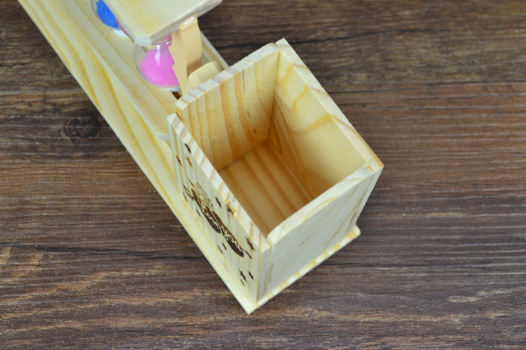 3个流沙笔筒创意沙漏木质工艺品卡通生日礼物礼品义乌学生精品店