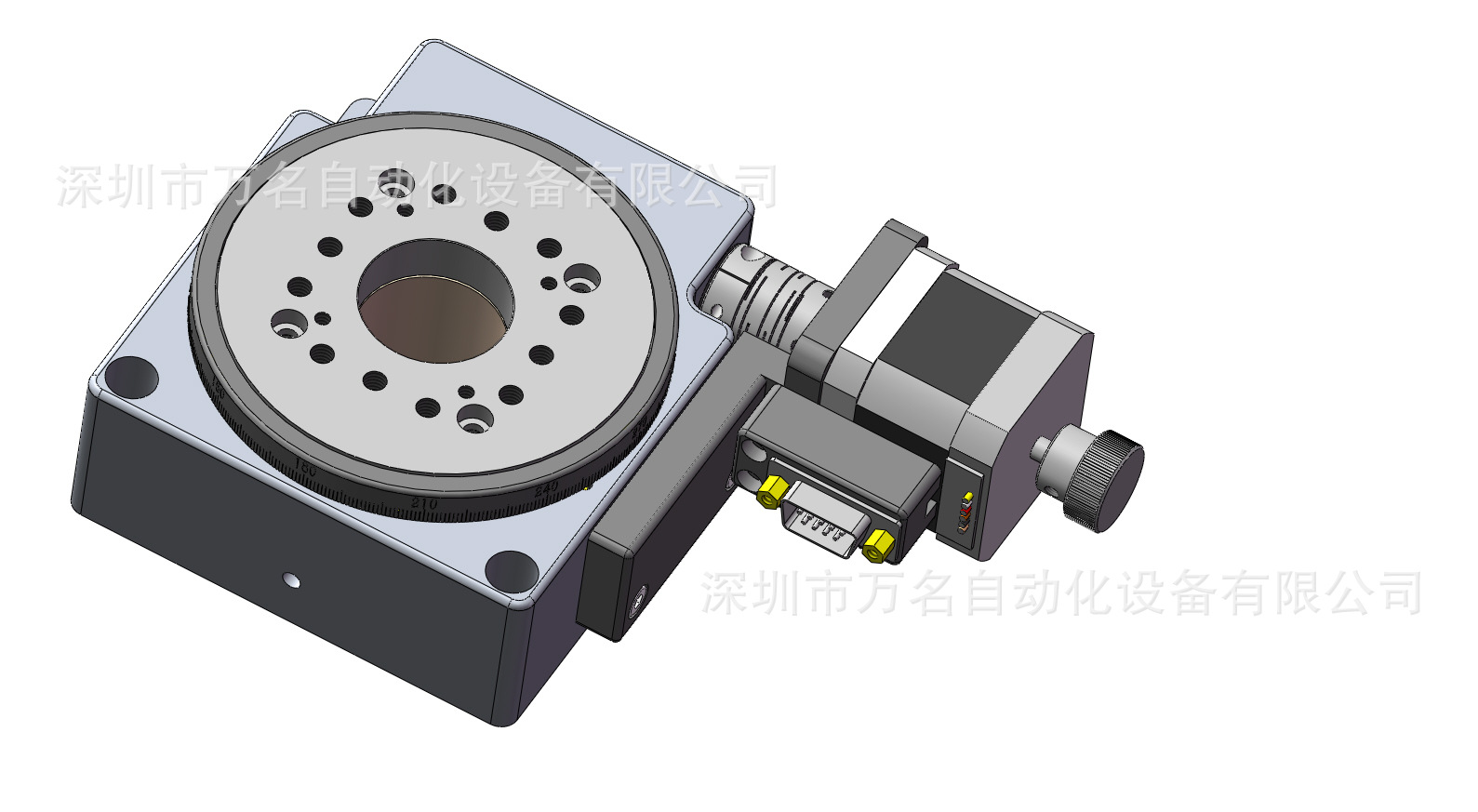 其他光学仪器 电动分度盘 精密电动旋转台:wmd100 ■步进电机和蜗杆
