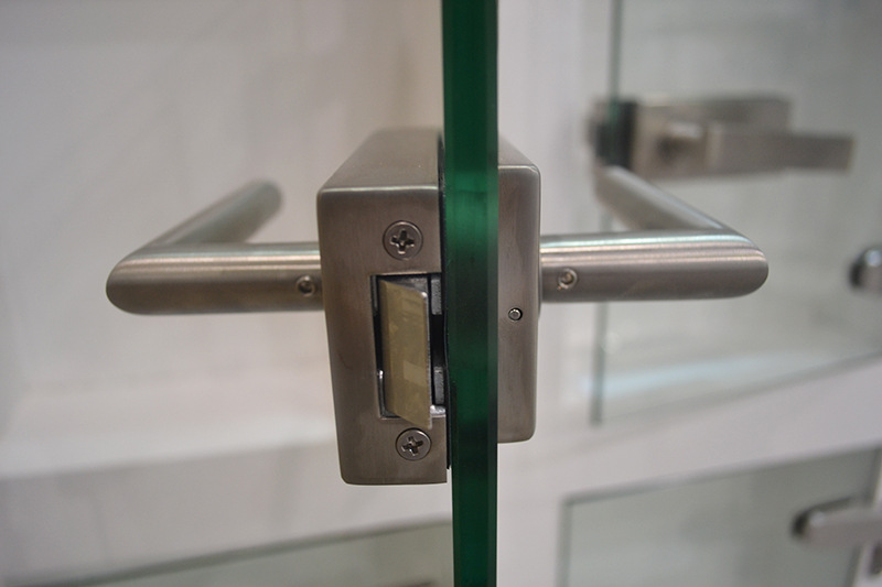免费提样 304不锈钢拉手锁 推拉门办公室隔断玻璃门锁