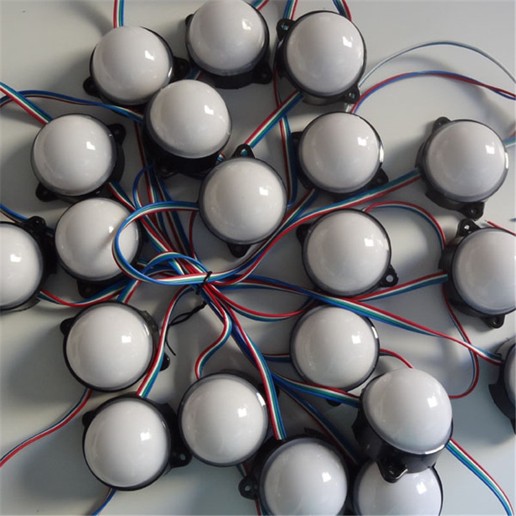 5公分全彩点光源乳白罩 6灯像素灯led点阵屏 50mm电光源厂家直销