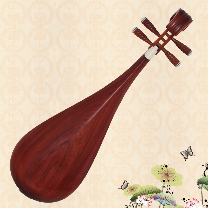 现货销售红花梨琵琶 演奏练习专用琵琶 民族乐器批发