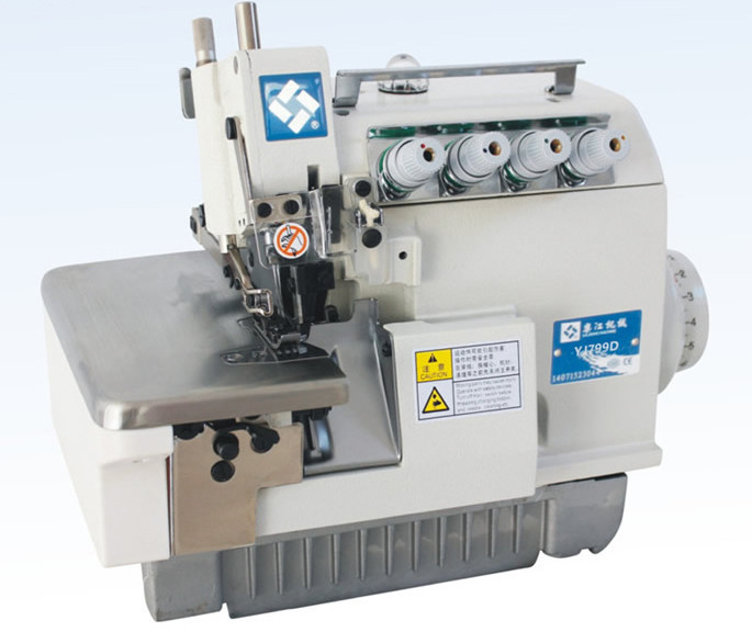 乐江799d4直驱高速四线包缝机ex款四线锁边机