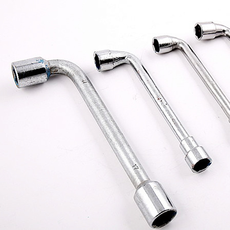 镀铬配套l型套筒扳手弯头扳手烟斗扳手穿孔扳手8-24手动工具扳手