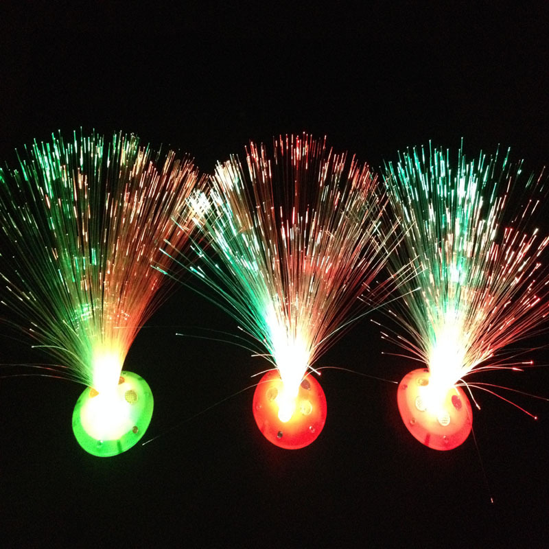 热销产品七彩光纤灯满天星闪光光纤花光钎百合花 - 照明批发交易网