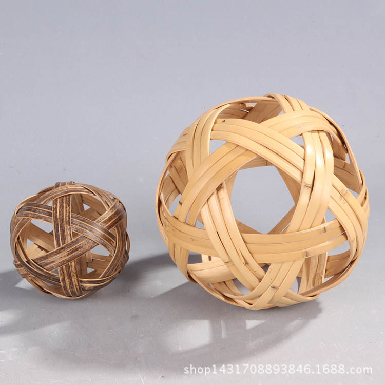 民间工艺品手工竹球竹编手工编织球蹴鞠竹工艺品支持定制一件代发