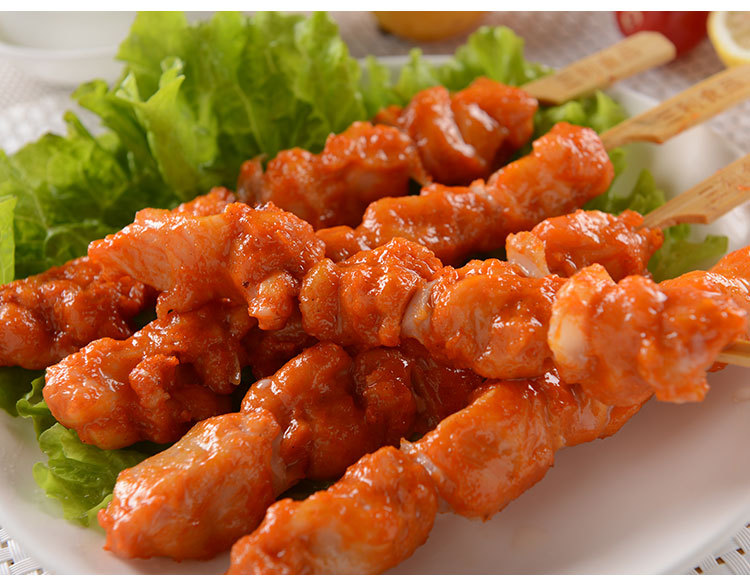 海晖食品骨肉串 骨肉相连 脆骨鸡肉串冷冻烧烤油炸**厂家直供-豆瓣酱