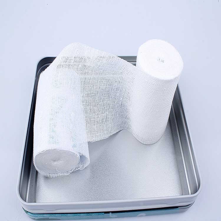 医用脱脂纱布绷带 伤口包扎带 医用绷带 8cm*6m 3卷/轴
