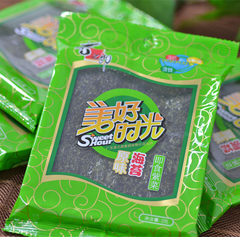 【喜之郎】美好时光3g*8包/箱 海苔 紫菜 休闲零食 整箱批发