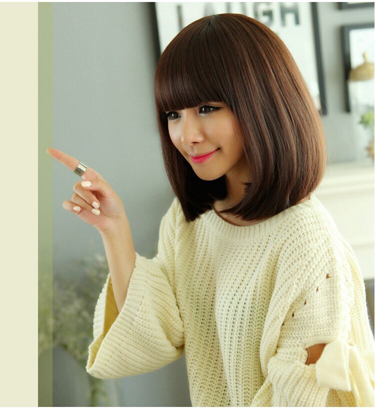 新款假发女士短直发 bobo头包脸假头套 批发时尚波波头假发短发