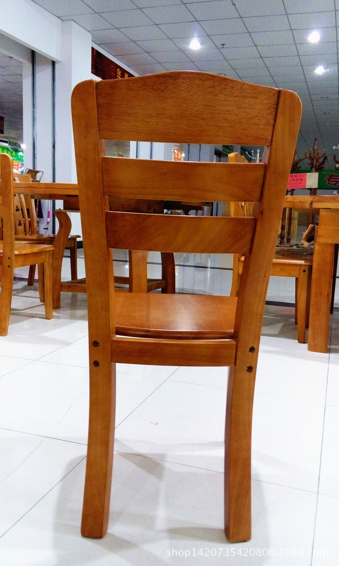 实木餐椅 简约餐桌椅餐厅橡木椅子 靠背椅凳子全实木 615.