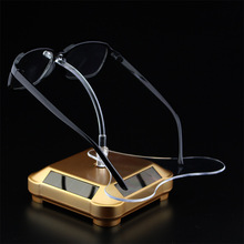 太阳能眼镜展示架视频饰品架子自动旋转太阳镜展示台手表珠宝道具