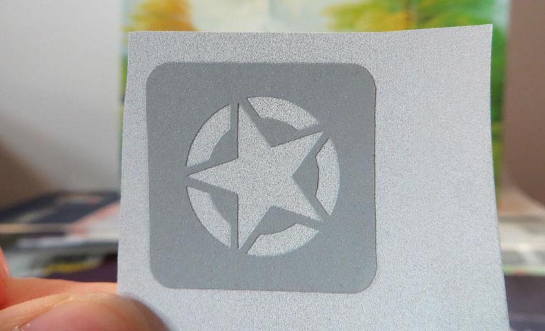 厂家直供 耐水洗银色反光膜烫画 高牢固热转印印花 高弹烫唛头