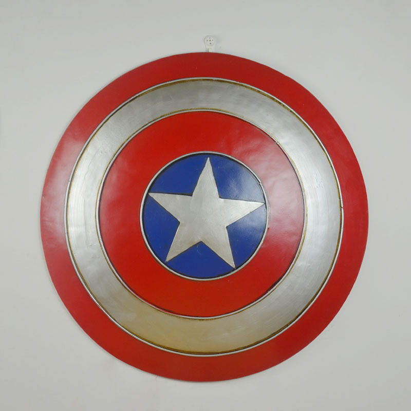 铁盾牌道具 家居装饰品 铁艺盾牌美国队长 橱窗陈列摆设 盾牌模型