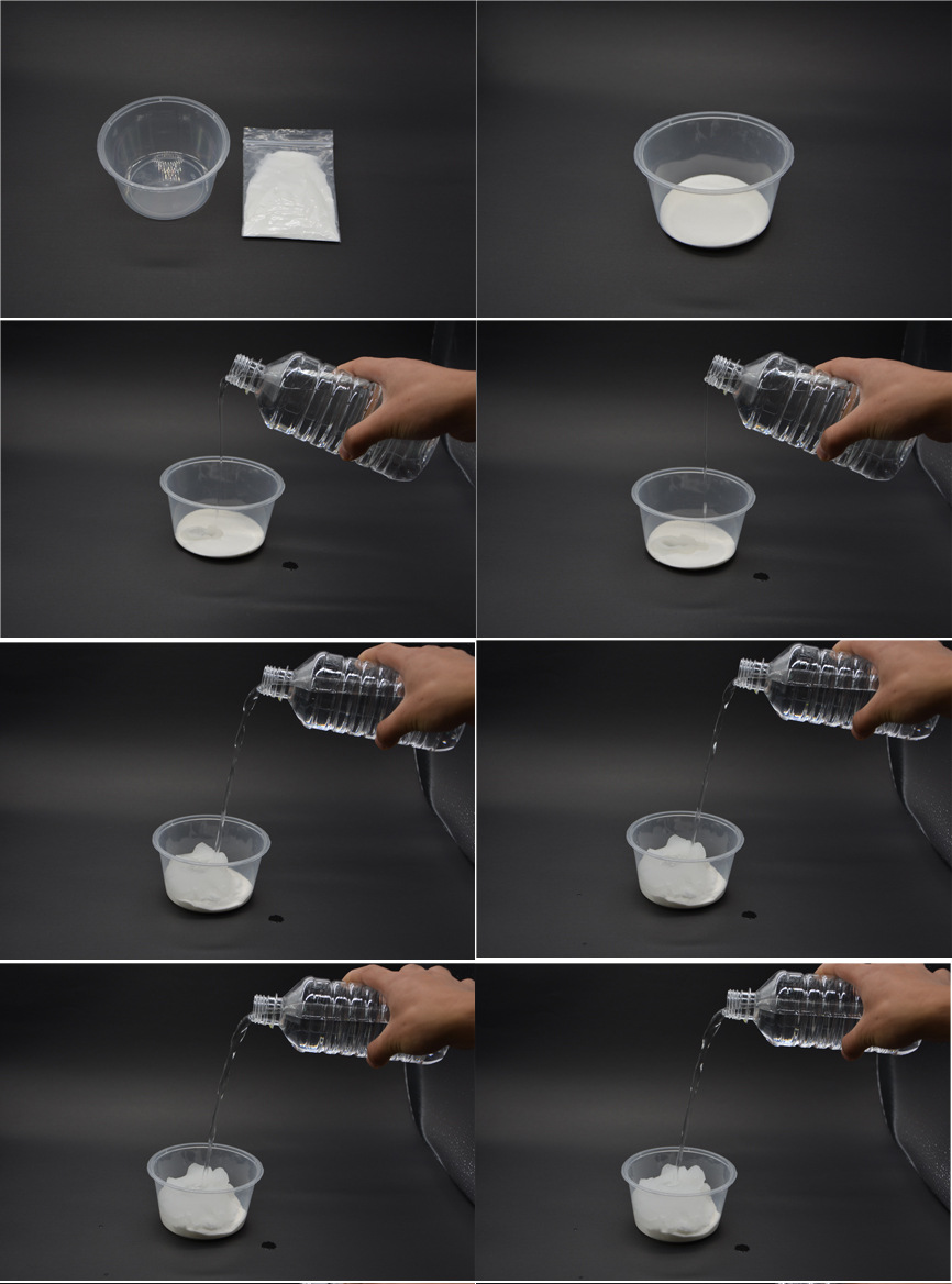 科技小制作 科普培训器材 自制圣诞节浪漫雪花 人造雪 吸水粉