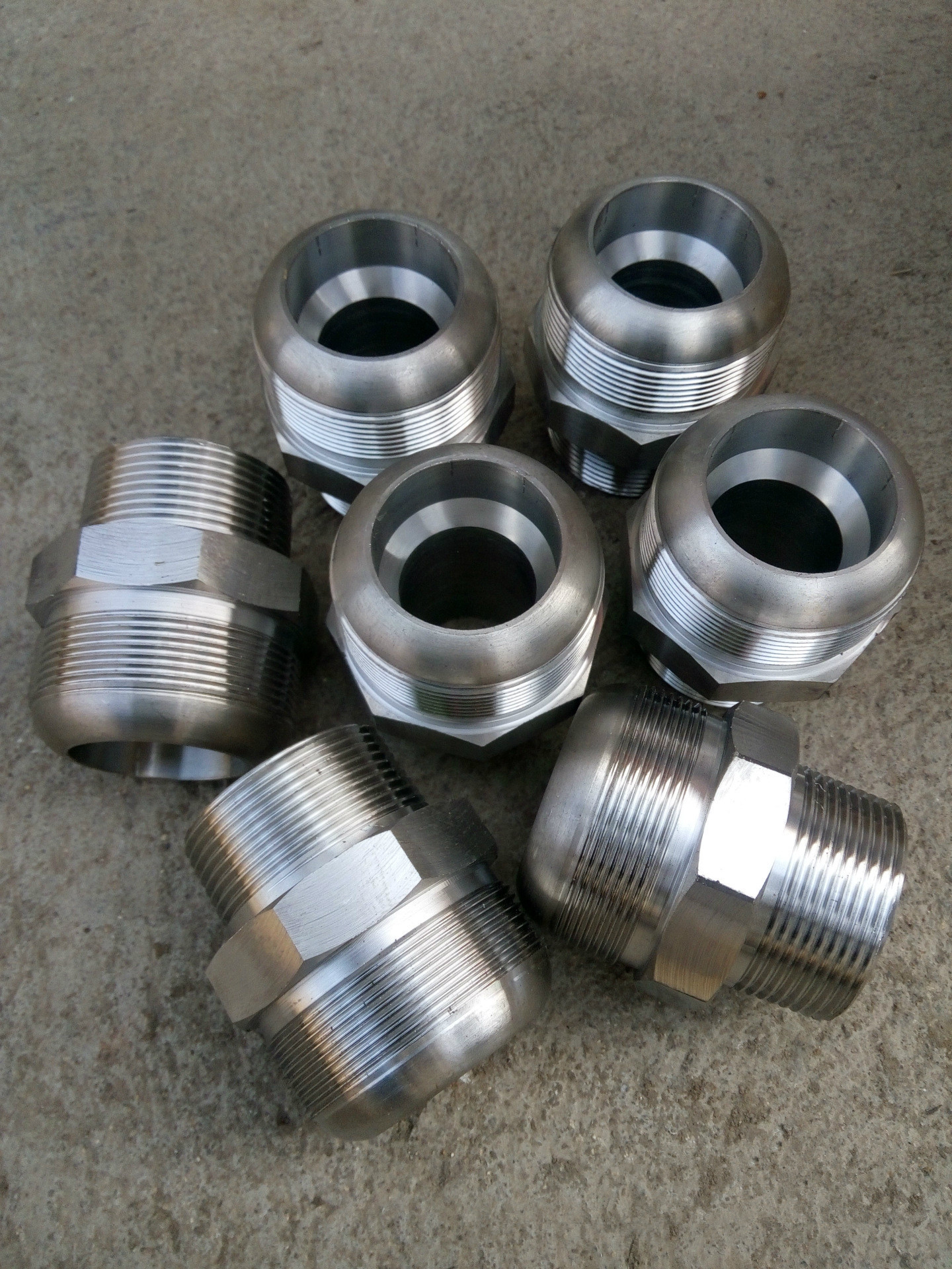 现货h型不锈钢胶管接头 24度锥卡套扣压式软管接头 液压高压油管