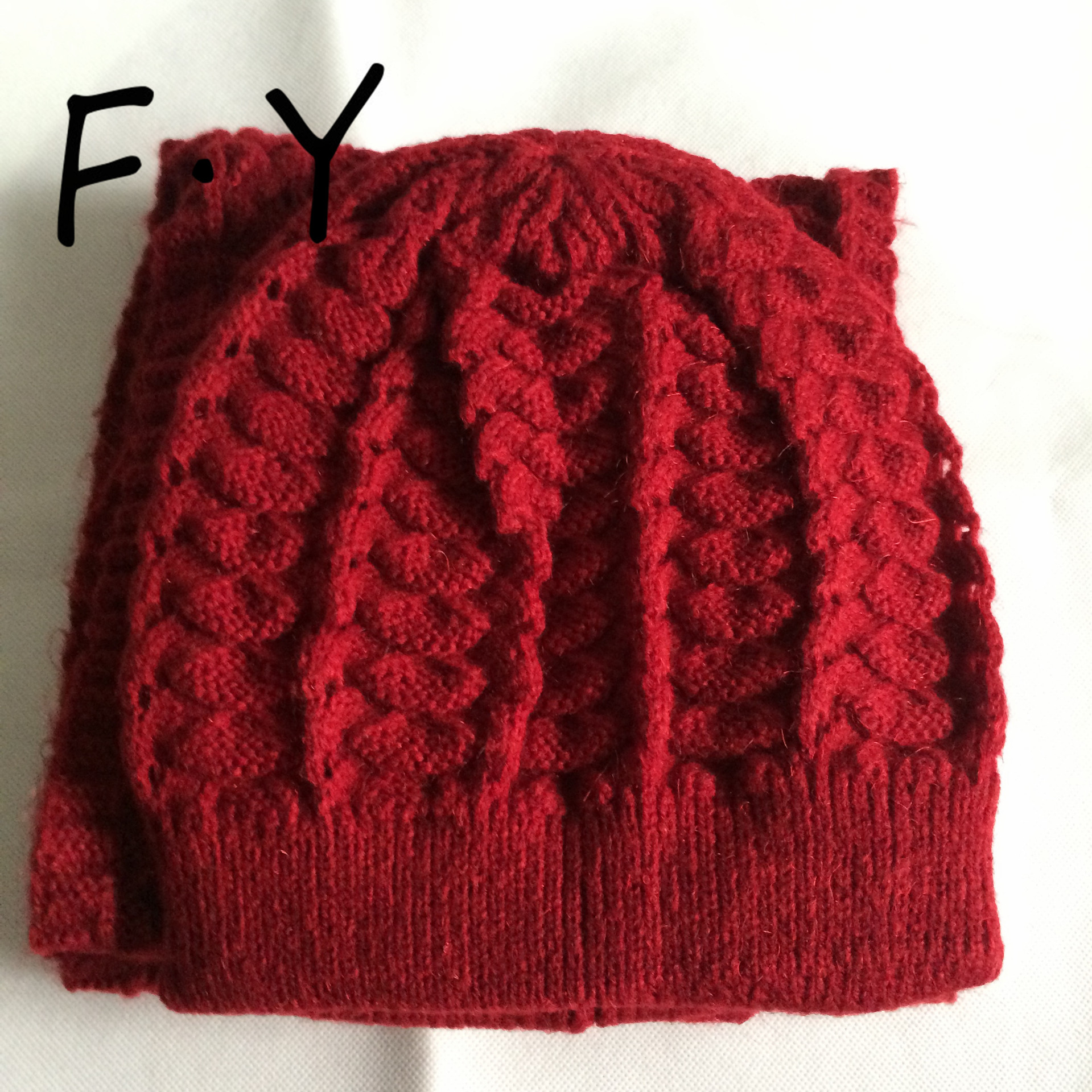 2015新款针织帽单色圆顶中老年针织帽加厚编织毛线帽套