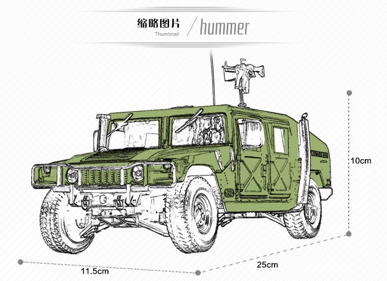 悍马军用吉普车怎么画图片