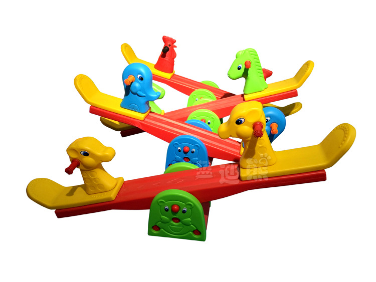 儿童跷跷板/动物双人跷跷板/幼儿园塑料动物翘翘板/双人摇摇马