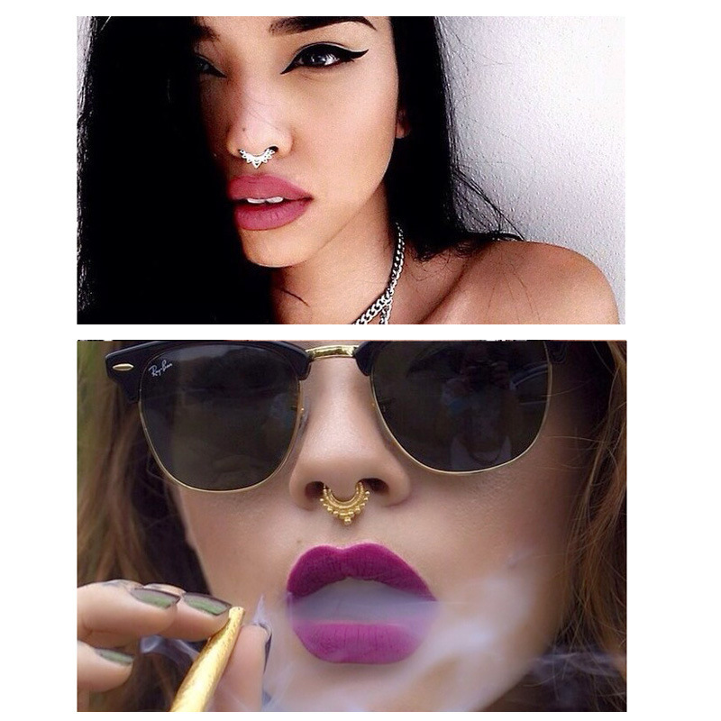 速卖通专供 鼻环 假鼻环 锆石鼻环 鼻饰 鼻圈 b27