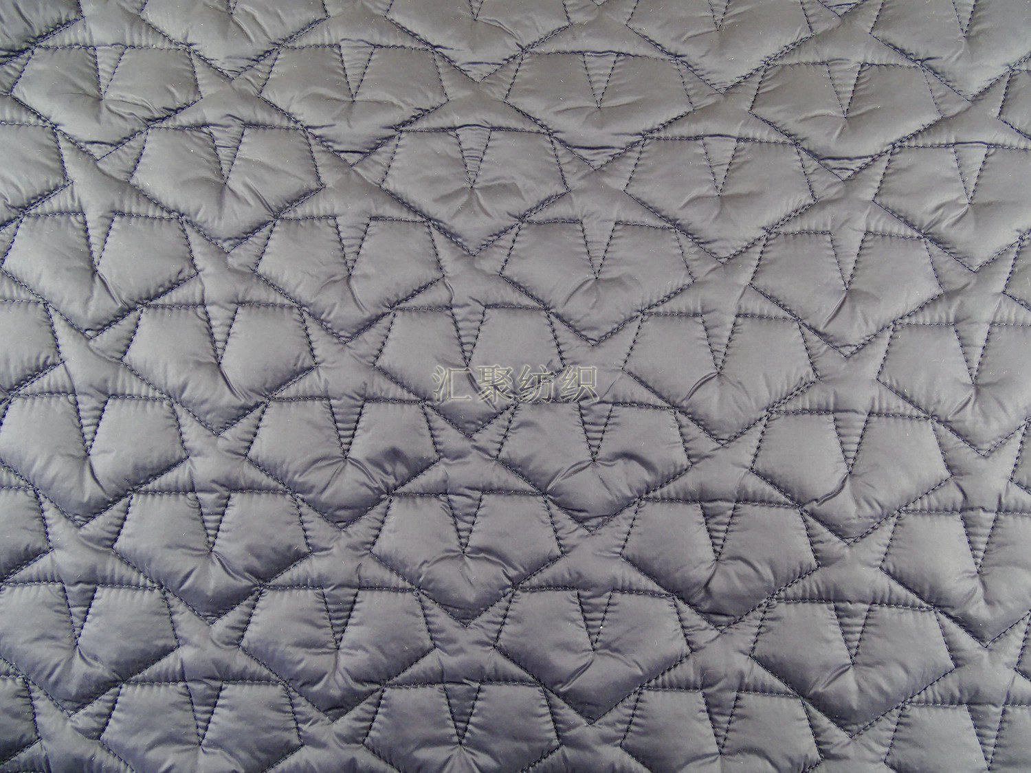 绗缝 绗绣 五星桃心绗绣面料 时尚棉袄花型 电脑绣花 大小花型