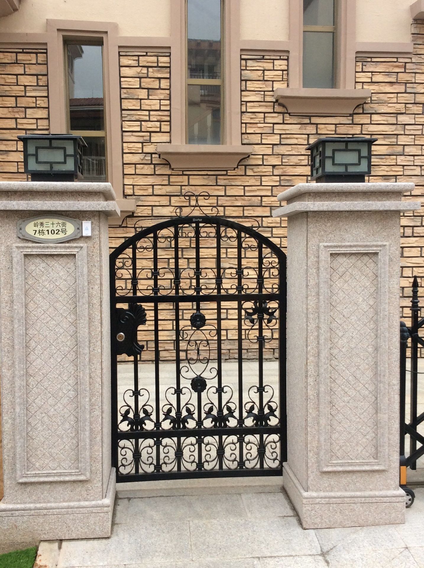 供应铁艺大门,入户铁艺门的加工制作,庭院门,铁艺门