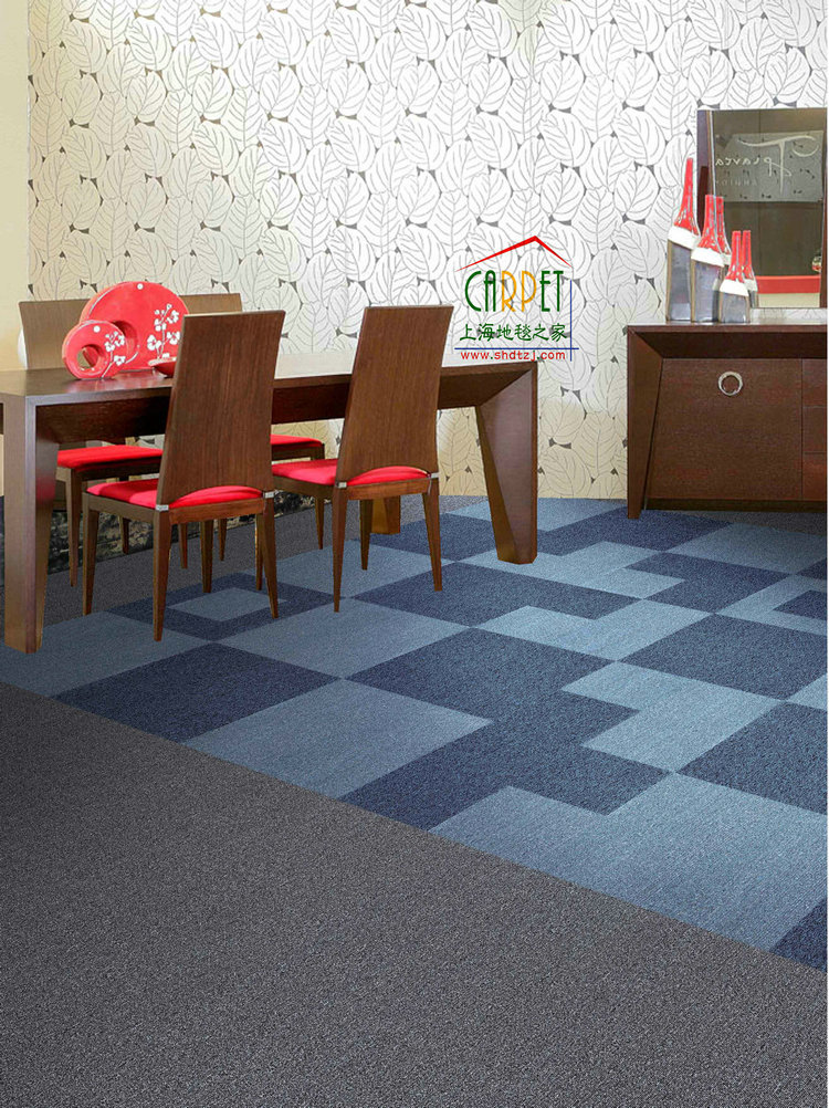 巨东地毯办公地毯拼块地毯方块地毯丙纶素色台球房会议室工作间tb