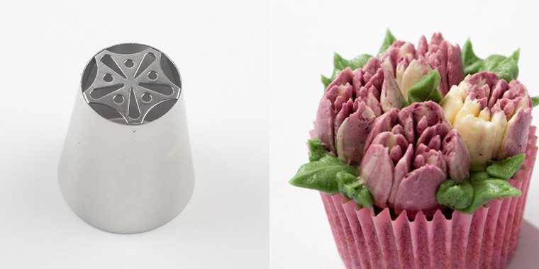 俄罗斯裱花嘴 一体成型无缝焊接 韩式裱花 大号挤花嘴 烘焙工具