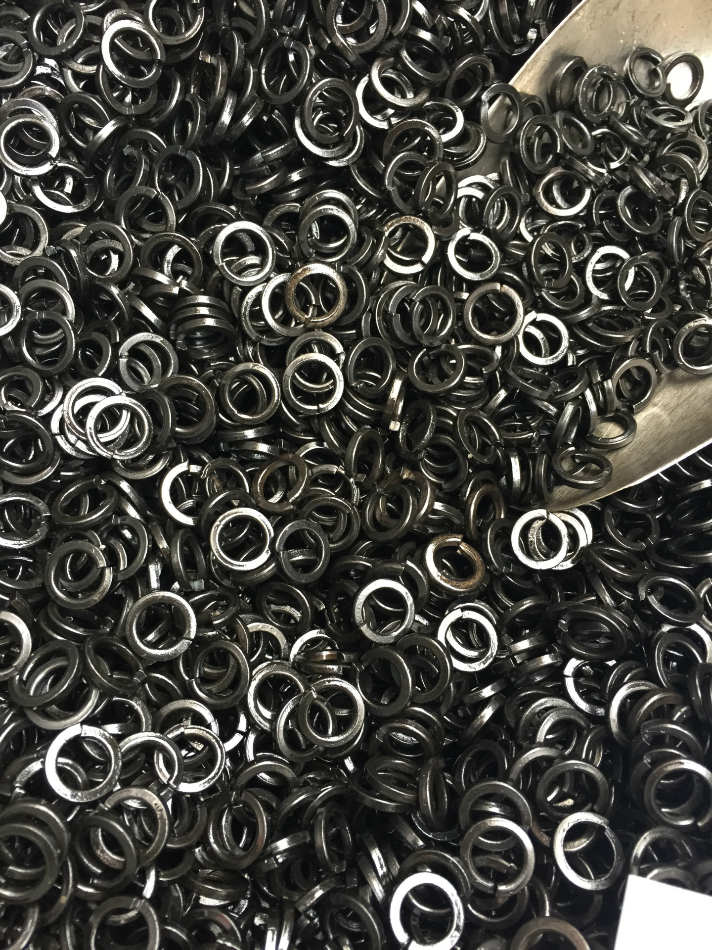 发黑弹簧垫片 弹簧垫圈 弹簧垫片 开口垫圈
