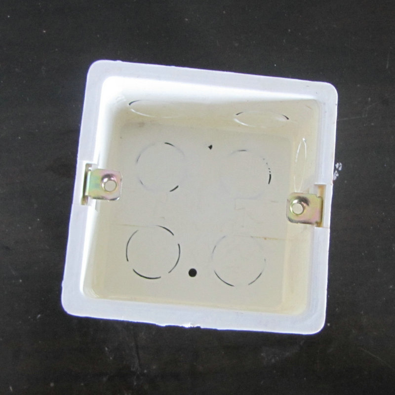 pvc底盒 新款白色电线硬管 穿线管接线开关暗盒 生产供应
